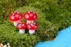 50pcs Miniatures de champignons en mousse de mousse multiples rouges pour le paysage de fée DIY DÉCOLAGE DÉCORATIVE FIGE DÉCORATIVE