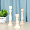 Mum Tutucular 1 PCS Klasik Şamdan Tutucu Vintage Boyasız Basit Retro Ahşap Pillar Stand