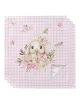 4/6 / 8pcs Pâques Bunny Plaid floral Table Napkins Tissu de mariée Party Party Test Festival Cuisine Dîner