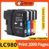 LC11 LC61 LC38 LC985 LC65 LC67 LC1100 LC980 Cartuccia di inchiostro compatibile per fratello DCP-J140W MFC-J265W J410 J415W J220 DCP-165C