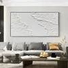 Affiches abstraites Texture blanche Art blanc Canvas PEINTURE IMPRESS