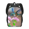 School Bags Floral Birds Print Backpack Women Men Cute Hummingbird Parrot For Kids Bookbag Laptop Daypack Travel Rucksacks Gift