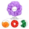 40Colors Frauen Satin -Scunchies elastische handgefertigte Haarbänder Pferdeschwanzhaarbindungen rot weiß schwarze Mädchen Stirnband Haarzubehör Accessoires