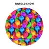 Mesa de tela de tela Bloon Bouquet Round mantel de estampado colorido Protector Funny Home Party Cubierta gráfica