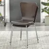 Pavia stapelbar matstol - Uppsättning av 2 mjuka stolar för kökstolar för matbord hemmöbler fåtöljer design