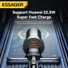 ESSAGER 30W USB TYPE C Charger de voiture rapide Fonde PD QC 3.0 FCP AFC pour iPhone 14 13 12 Xiaomi Huawei Samsung Mobile Phones Mobile Phones