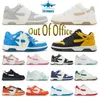 Out Of Office Sneaker Designer Casual Shoes Luxury Women Sneakers Mixed Color Lace Up Flat Men Top Offs-White Black Navy Blue Vintage Emanced Mens Trainers