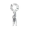 Mistletoe Jewelry 925 Sterling Silver Gymnast Dangle Charm Pendant