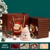 Kubki Santa Kubek z pokrywką łyżką świąteczną ceramiczną filiżankę kawy espresso tazas wodna popołudniowa herbaciarnia