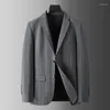 Abiti da uomo Arrivo Fashion Suepr uomini grandi maschi Casual Stripe Coat Blazer autunno inverno Plus size L xl 2xl 3xl 4xl 5xl 6xl 7xl