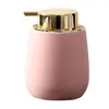 Liquid Soap Dispenser Nordic Ceramic Hand Bottle Portable Container Lotion Dispensing Pump Bathroom Accessories