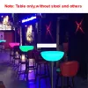 LED LUMINOUSE BAR TABEL Simple Round High Foot Creative Cocktail Bar Tafel voor nachtclub coffeeshop creatief verlichtingsmeubilair