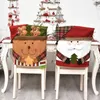 Couvriers de chaise Claus Party Accessories Holbcovers Back Christmas Decoration Kitchen Supplies Soutr Couvre