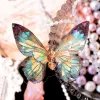 DIY Crafts Ice Crystal Laser Butterfly Sticker Decoratieve handgemaakte vlindercollagesticker Shiny Aesthetic Diary Album