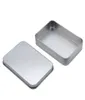 Plain Silver Tin Box 88mm60mm18mm Rectangle Tea Candy Affärskort USB -lagringslådor Fall Sundrad Organizer9206908