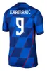 2024 Euro Cup Chorwacja Koszulki piłkarskie Modric National Drużyna 24 25 BREKALO Perisic Football Shirt Brozovic Revic Jersey Gracz Gracz Domowe Zestawy dla dzieci Kids 666