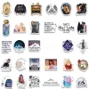 60pcs acotar mercadoria vintage sticker romance para laptop telefone skateboard helmet bagagem estética adesiva de brinquedo de decalque