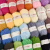 50 g/set chenille garen zachte dunne koraal fluwelen handdoek draden voor breien haakgaren handbreien haakhaakdiy sweaters poppen