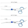 Meisha 6.0" Professional Pet Grooming Scissors Set Straight Curved Shears Cat Dog Cutting Thinning Tesoura for Groomer B0002A