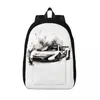 Backpack Powerful Sports Car Canvas Backpacks Hyper Artistic Ink Drawing Bag Trekking Durable Funny Bags