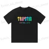 Mens TShirts High Quality Mens t shirts trapstar shirt designer shirts print letter luxury black and white grey rainbow color summer sports fashion top short slve A14