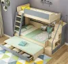 Space saving furniture children wooden plywood bunk beds with storage,bunk bed for kids