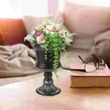 Vases Artificial Flower Vintage Flowerpot Office Table Table DÉCORATIONS GARDIN PLANTER ION METAL