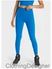 Ll yoga costume en peluche align les leggings rapides et gratuits à taille haute pêche multiple couleurs pour le pantalon cycline de course