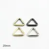 1PCS Metal Spring Gate Triangle Openable Keyring Cuir Craft Sac Courteille Boucle de boucle