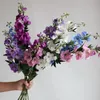 Dekorative Blumen 40 "echter Berührung künstlicher Delphiniumblütenzweig mit Buds Faux DIY Blumenhochzeit/Haus/Urlaub Dekorationen | Geschenk