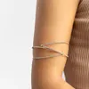 Bangle Fashion Diamante Arm For Women Wedding Jewelry Wrist Chain Rhinestone Ring Decor Sexig Crystal Body Accessories