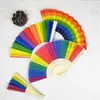 Figurine decorative Fan arcobaleno ventilatori pieghevoli per uomini per uomini