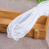 5/10METERS SVART VIT HÖG ELASTISK RUND ELASTISK BAND RUBBER BAND ELASTIC CORD FÖR DIY SYING ACCTIONORIE 1/2/3/4/5/6mm