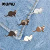 2023 Nouveau mignon Ferret Bing Pin Animal Broses acryliques