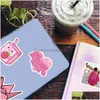 Kids Toy Stickers 50Pcs Cute Cartoon Pink Girls Laptop Scrapbook Lage Phone Fridge Guitar Diary Decoration Sticker Decal Drop Delivery Dh6Ki