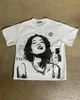 T-shirt maschile harajuku American High Strt abbigliamento per maglietta grafica oversize Coppie Y2K Top Hiphop Goth GOTH TUTTI MATERIALI DI COTON SHIRTS DONNE DONNE T240410