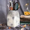 Vases Artistic Natural Style Vase Flower Flowerpot Vintage Craft Cement Designer Gray Tone
