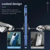 Magnetic Tempered Glass Metal Privacy Case For iPhone 11 12 13 14 15 Pro Max Anti-Spy Protective Cover