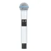 Microphones New! SOMLIMI High Quality QLD4 White UHF Wireless Microphone System Professional Stage Performance Karaoke 240408