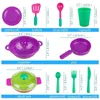 Симуляция туалетная домашняя домашняя игрушка творческая цветовая цветовая вилка вилка ложка кухонная посуда кухонная игра притворная игра играет дети 240407