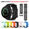 Slicon Silicon pour Suunto 9 9 Baro Smartwatch Band Bracelet 24 mm pour Suunto D5 7 Spartan Sport Wrist HR Baro Remplacement Correa