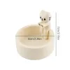 Kitten Candle Holder Cat Warming Paws Candle Holder Mold DIY Handmade Storage Box Holder Crafts Casting Molds Home Decoration