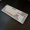 Tillbehör GMK 9009 Korean KeyCap Retro Cherry Profile 134 Keys/Set Dyesub PBT Korean Keycap för anpassat mekaniskt tangentbord ISO -tangentknappar