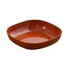 Assiettes Cuisine Bois Grain Plastique Plaque carrée Pot de fleur Pot de coussinets décoratif Plateau Créatif Cake I4I6