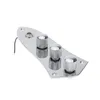 Jazz Bass JB Switch Control Plate Assembly Knobs POTS Laddade M511 Chrome pläterad med 3 skruvar gitarrdelar Tillbehören Chrome pläterade gitarrtillbehör