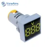 Mini AC Вольтметра Vaneaims Square Panel Led Digital Display Volt Meter Аналоговое напряжение. Детектор тестеров AC30-500V