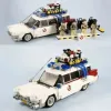 Stokta MOC Uyumlu 21108 Hayalet Busters Ecto-1 Film Araba Yapı Taşları Diy Oyuncaklar Montaj Modeli Erkek Kız Hediyeleri