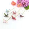 1pc Style Japane Copper Drop Oree Oreads Multicolor Origami Crane Long Tassle Bonques d'oreilles Boucles d'oreilles Femmes Bijoux de fête