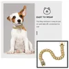 Dog Collars Leash Decor Chain Ornament Stylish Pet For Dogs Alloy Lightweight Man