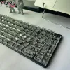 Accessoires Keycaps arrière transparents pour le clavier mécanique du commutateur MX 132 touches Crystal PC Gaming Keycap Keycap DIY Coup de touche personnalisée